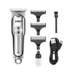 VGR V-071 Tondeuse à Cheveux Professionnelle Rechargeable - Lame Acier Trempé au Carbone
