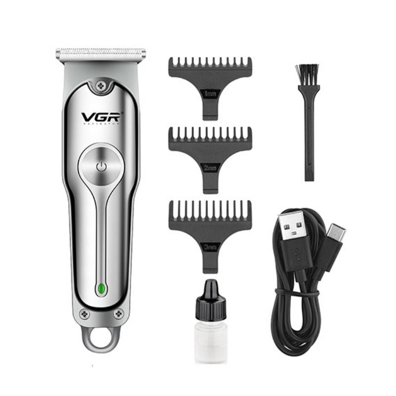 VGR V-071 Tondeuse à Cheveux Professionnelle Rechargeable - Lame Acier Trempé au Carbone