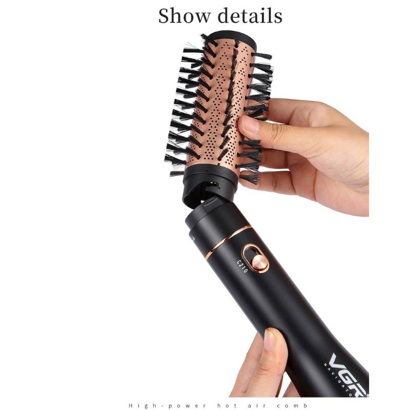 VGR V-559 Sèche-Cheveux Professionnel Volumateur - Peigne Nylon à Chaud et à Froid - Fer à friser - Lisseur à Cheveux - Bigoudi - Peigne à Air Chaud A Thermostat