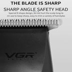 VGR V-229 Tondeuse à Cheveux Professionnelle Rechargeable - Lame Acier Trempé au Carbone
