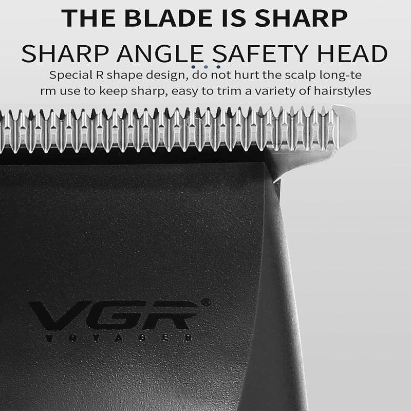 VGR V-229 Tondeuse à Cheveux Professionnelle Rechargeable - Lame Acier Trempé au Carbone
