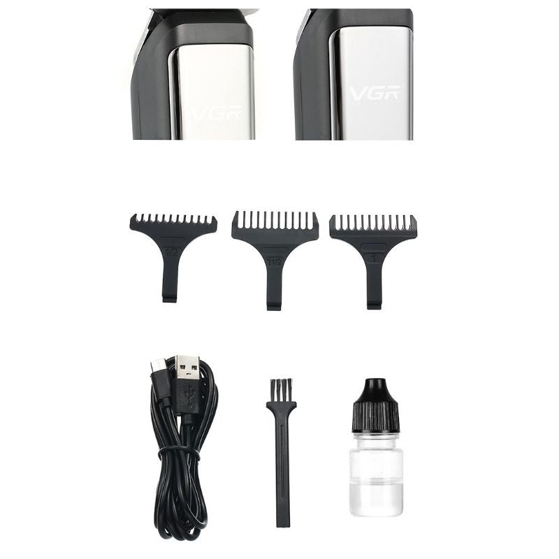 VGR V-180 Tondeuse à Cheveux Pour Soins Personnels Rechargeable - Lame Acier Trempé au Carbone