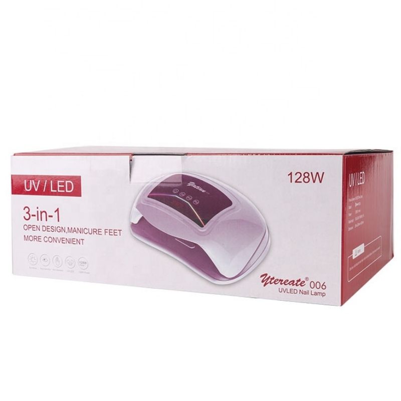 YTEREATE YT-006 Lampe UV/LED sèche-ongles- Durcisseur de Gels & vernis double main Avec Minuterie 128 W