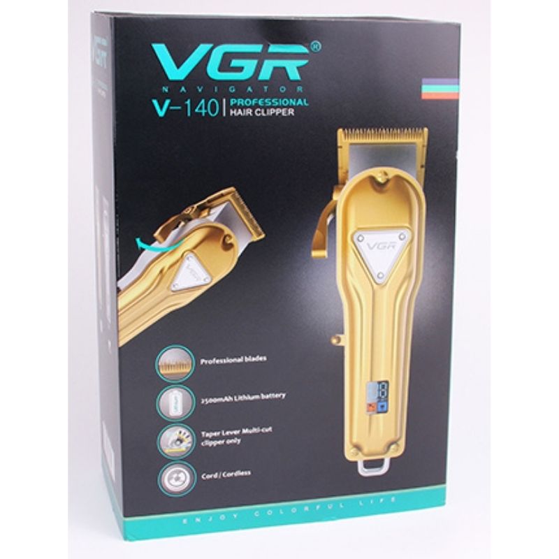VGR V-140 Tondeuse à Cheveux Professionnelle De Luxe Rechargeable- Affichage Digital