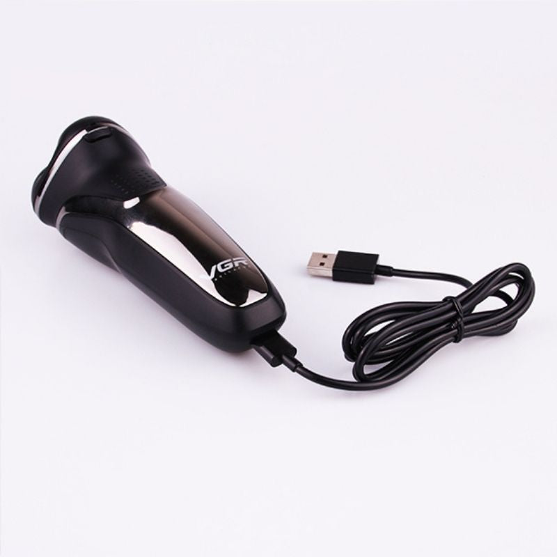 VGR V-306 Rasoir Electrique Professionnel 3 en 1 - 3 Têtes Flottantes - Rechargeable Imperméable IPX7