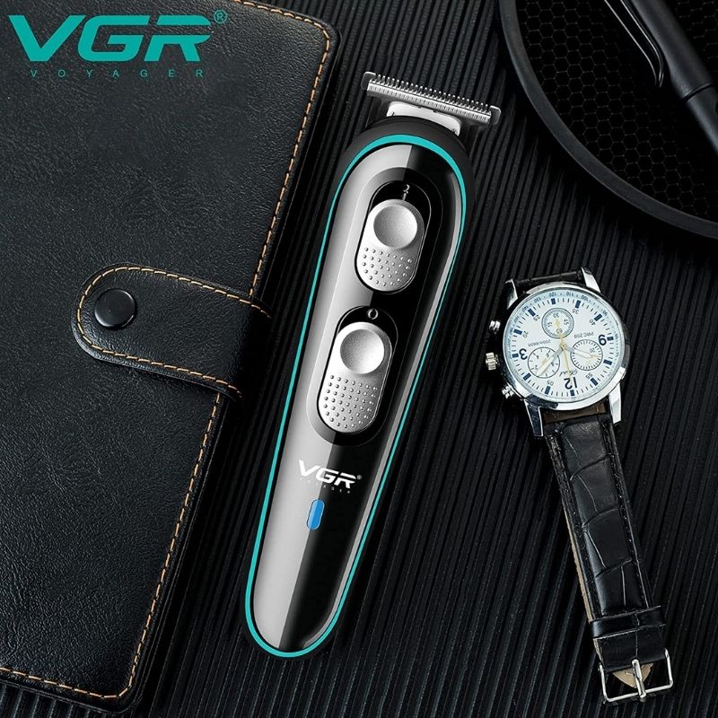 VGR V-055 Tondeuse à Cheveux Professionnelle Rechargeable - Lame Acier Trempé au Carbone