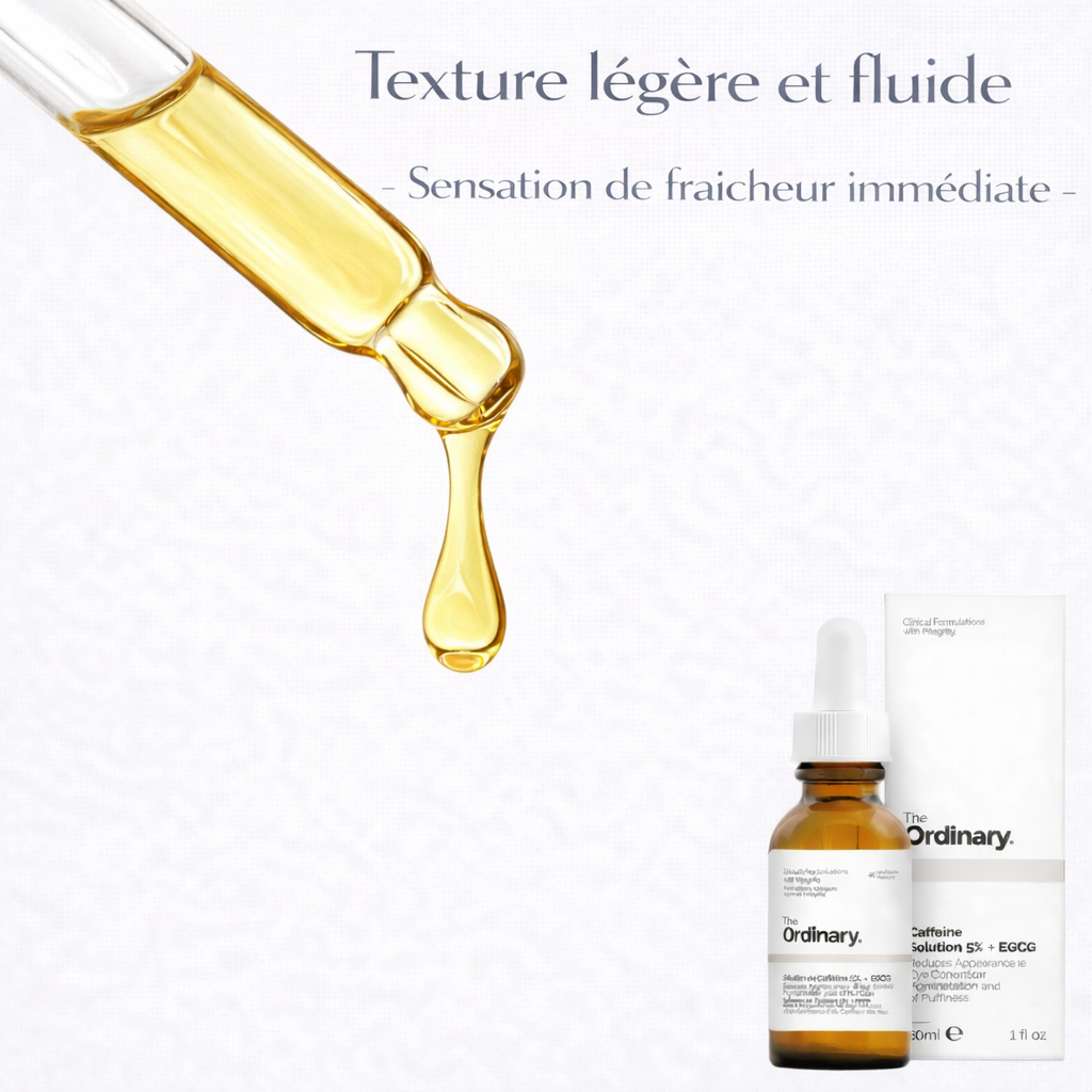 Sérum Caféine 5% + EGCG The Ordinary – Contour des Yeux Anti-Cernes & Poches