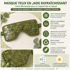 Masque Yeux en Jade Naturel – Rituel de Fraîcheur & Éclat du Regard