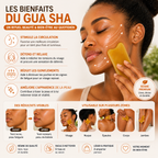 Gua Sha Visage en Résine – Outil de Massage & Réflexologie – Anti-Stress, Peau Lisse & Éclat Naturel