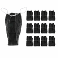 Lot de 50 Culottes String Jetables Noires – Sous-Vêtements Spa & Soins Esthétiques
