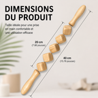 Rouleau de Massage Corps en Bois à Cubes – Drainage & Tonification Intense