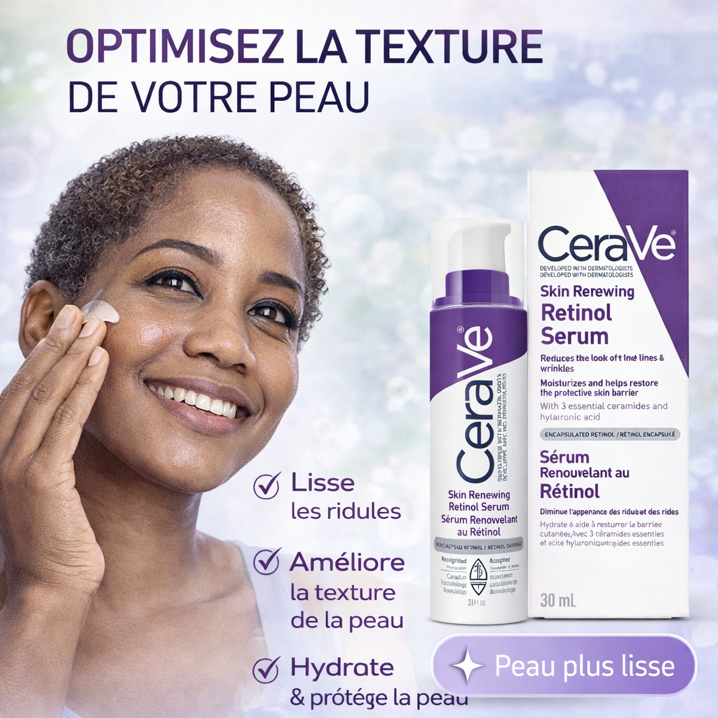CeraVe Sérum Rétinol Rénovateur – Lisse & Améliore la Texture – Anti-Âge 30ml