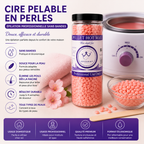 Cire Pelable en Perles Rose – Cire Épilation Sans Bandes Usage Professionnel