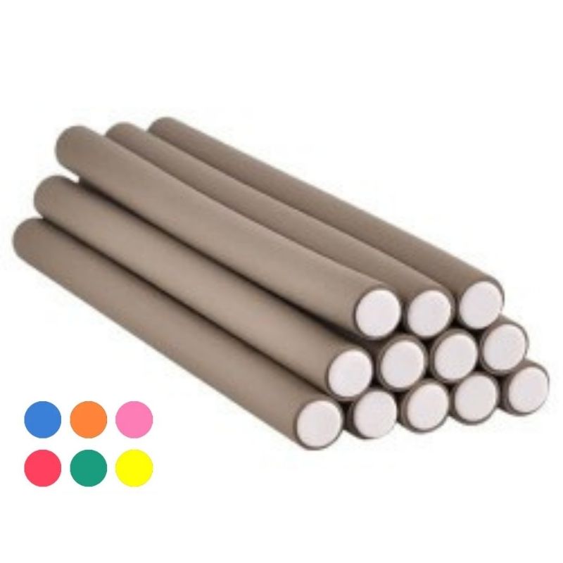 Lot de 10 - Bigoudis Flexibles en mousse sans chaleur - Flexi Rods 1.8 Cm