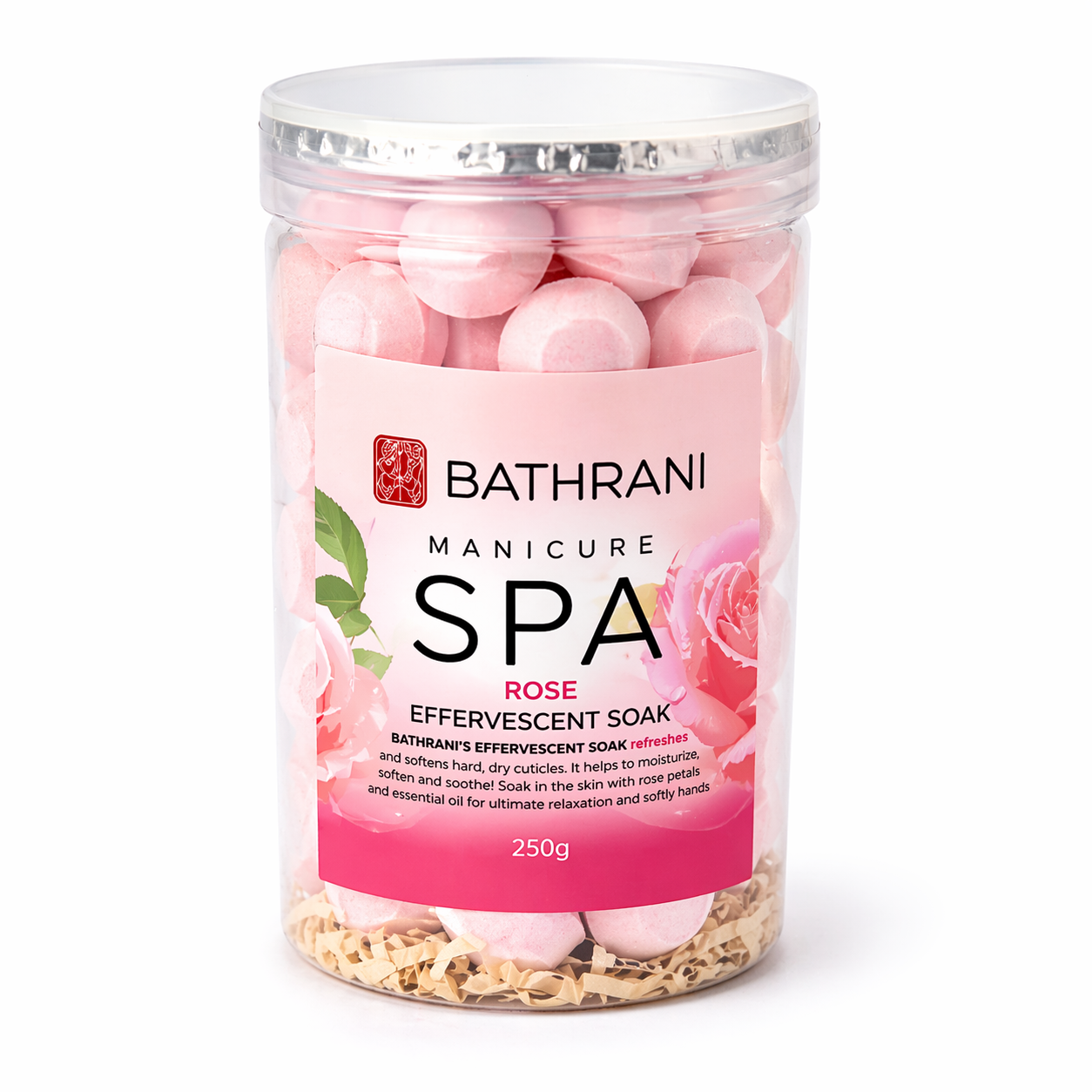 Billes Effervescentes Spa Rose 250g – Bain Mains & Pieds Hydratant & Relaxant