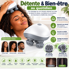 Masseur Électrique du Cuir Chevelu OSK-701 – 4 Têtes de Massage, 3 Vitesses Réglables – 5W – Blanc