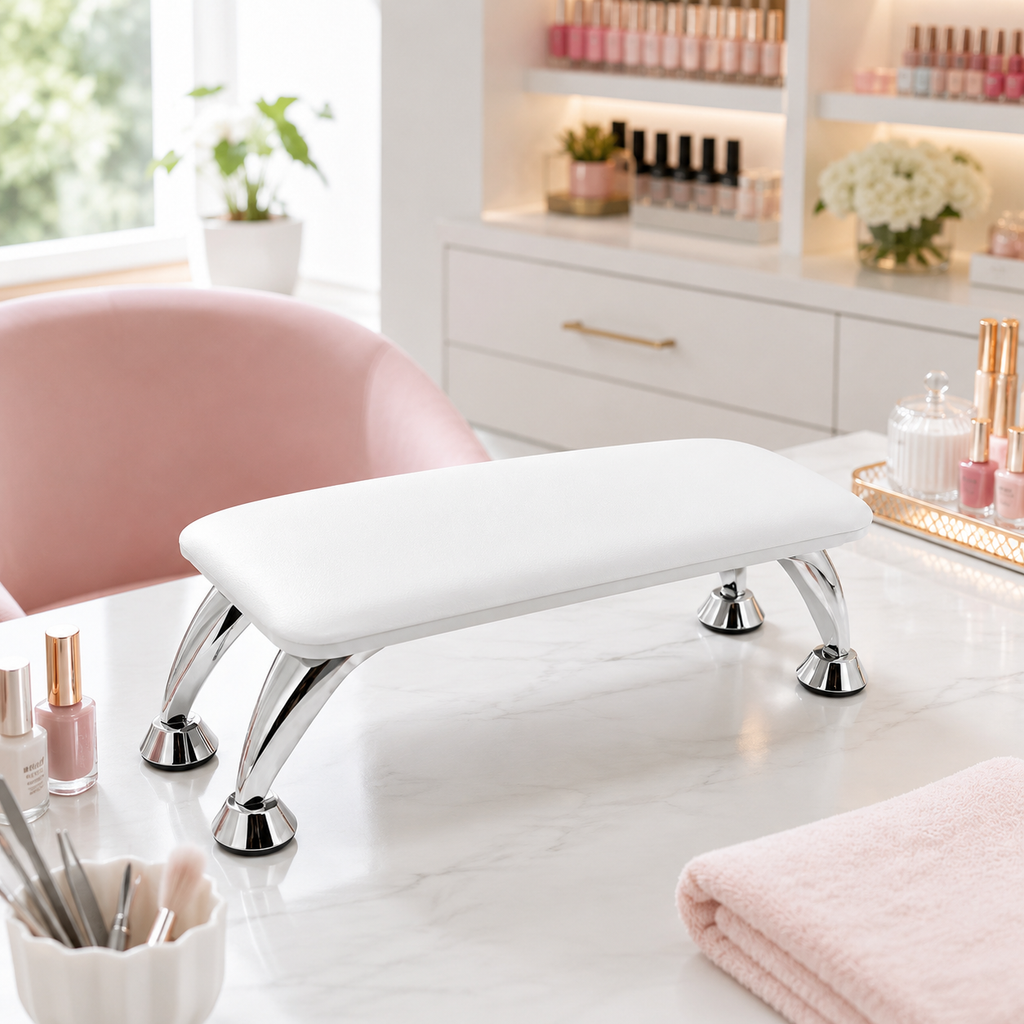 Repose-Main Surélevé Professionnel pour Manucure – Coussin Confort Nail Art, 4 Coloris Disponibles