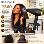 Sèche-Cheveux Professionnel IPARAH P340 – 2400W, Moteur AC, Ionique, 2 Vitesses, 3 Températures & Air Froid
