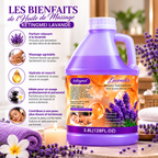 Ketingmei Huile de Massage Corps à la Lavande – Grand Format 3,8 L