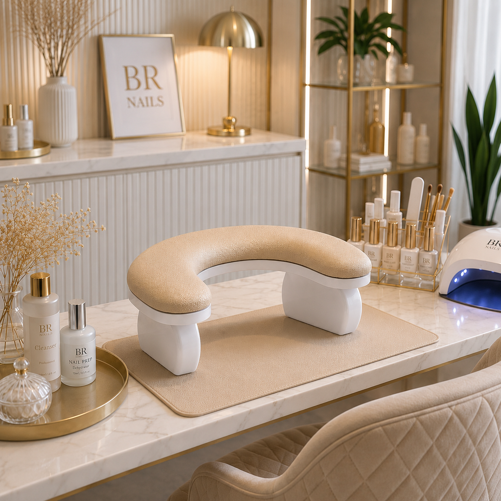 Repose-Main Ergonomique Professionnel pour Manucure – Support Confort Nail Art (4 Coloris Disponibles)