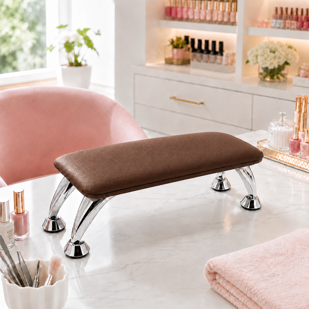 Repose-Main Surélevé Professionnel pour Manucure – Coussin Confort Nail Art, 4 Coloris Disponibles