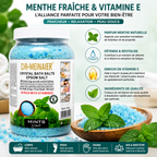 Sels De Bain Epsom Menthe 4KG – Bain Relaxant Rafraîchissant Corps, Mains & Pieds