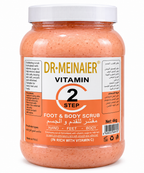 DR.MEINAIER Vitamin Step 2 Gommage Corps, Pieds & Mains à la Vitamine C – Format Professionnel