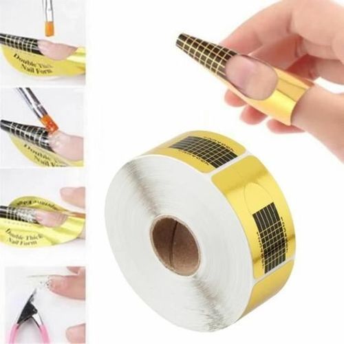 500 Pièces de Chablons papier -Extension - Prothèse - Manucure Pose D'Ongles Uv