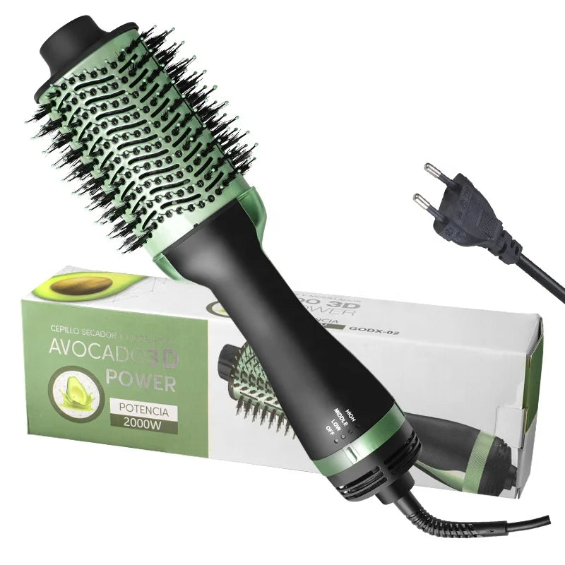 Brosse Sèche-Cheveux &amp; Coiffante Avocado 3D Power – 2000W