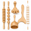 Kit Professionnel de Madérothérapie en Bois de Hêtre – 6 Pièces pour Massage & Modelage Corporel