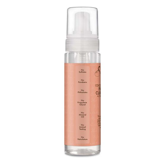 SheaMoisture Coconut & Hibiscus Frizz-Free Curl Mousse 220ml – Mousse Hydratante Anti-Frisottis Pour Cheveux Bouclés, Frisés & Crépus