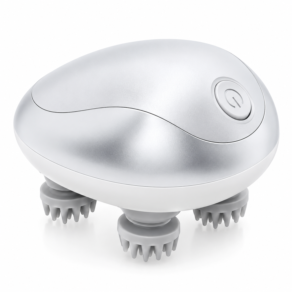 Masseur Électrique du Cuir Chevelu GX-608 – Appareil de Massage Crânien 3D Relaxant – 5W – Blanc