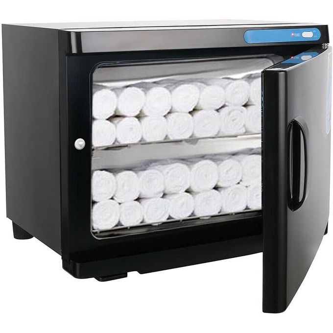Chauffe-Serviettes & Stérilisateur UV Professionnel Noir RTD-23A – Institut Spa Barber Premium