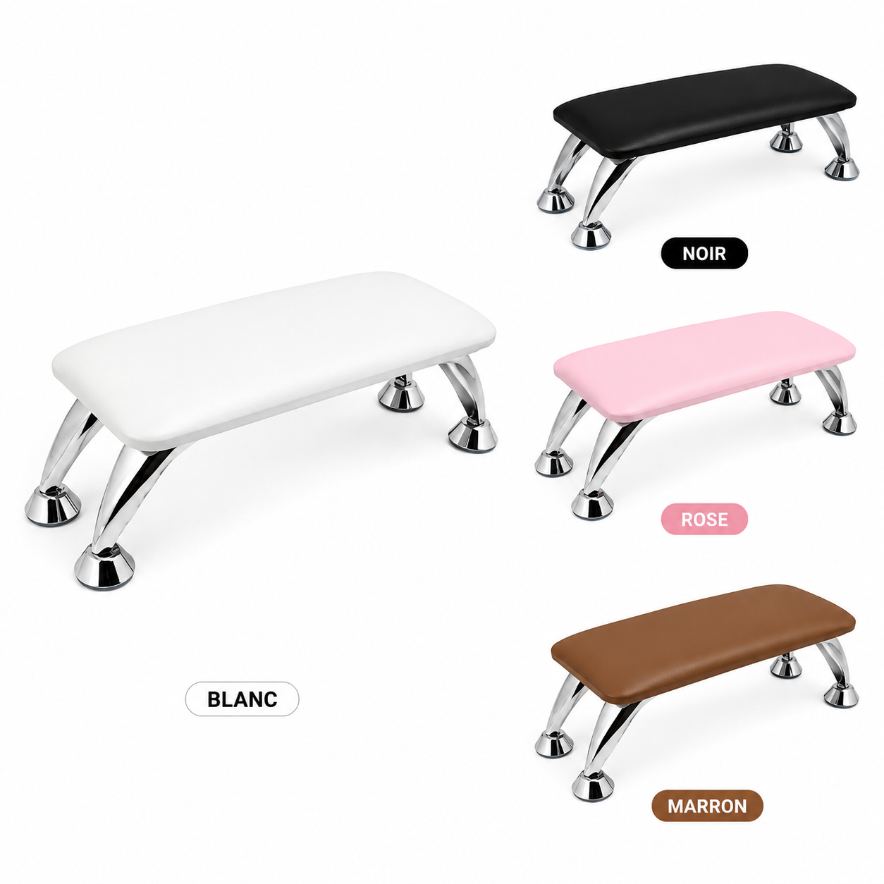 Repose-Main Surélevé Professionnel pour Manucure – Coussin Confort Nail Art, 4 Coloris Disponibles