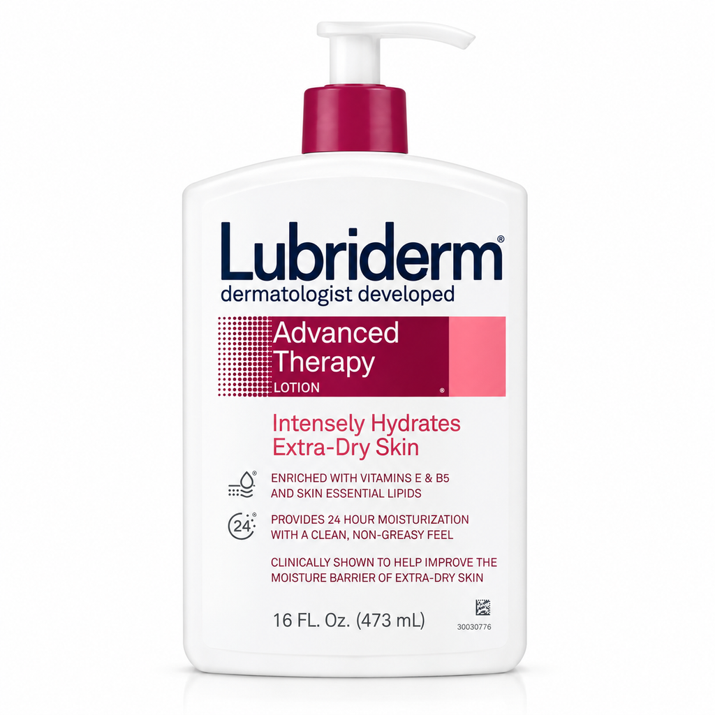 LUBRIDERM Advanced Therapy Lotion – Lait Corporel Hydratation Intense 24H pour Peaux Très Sèches – 473 ml