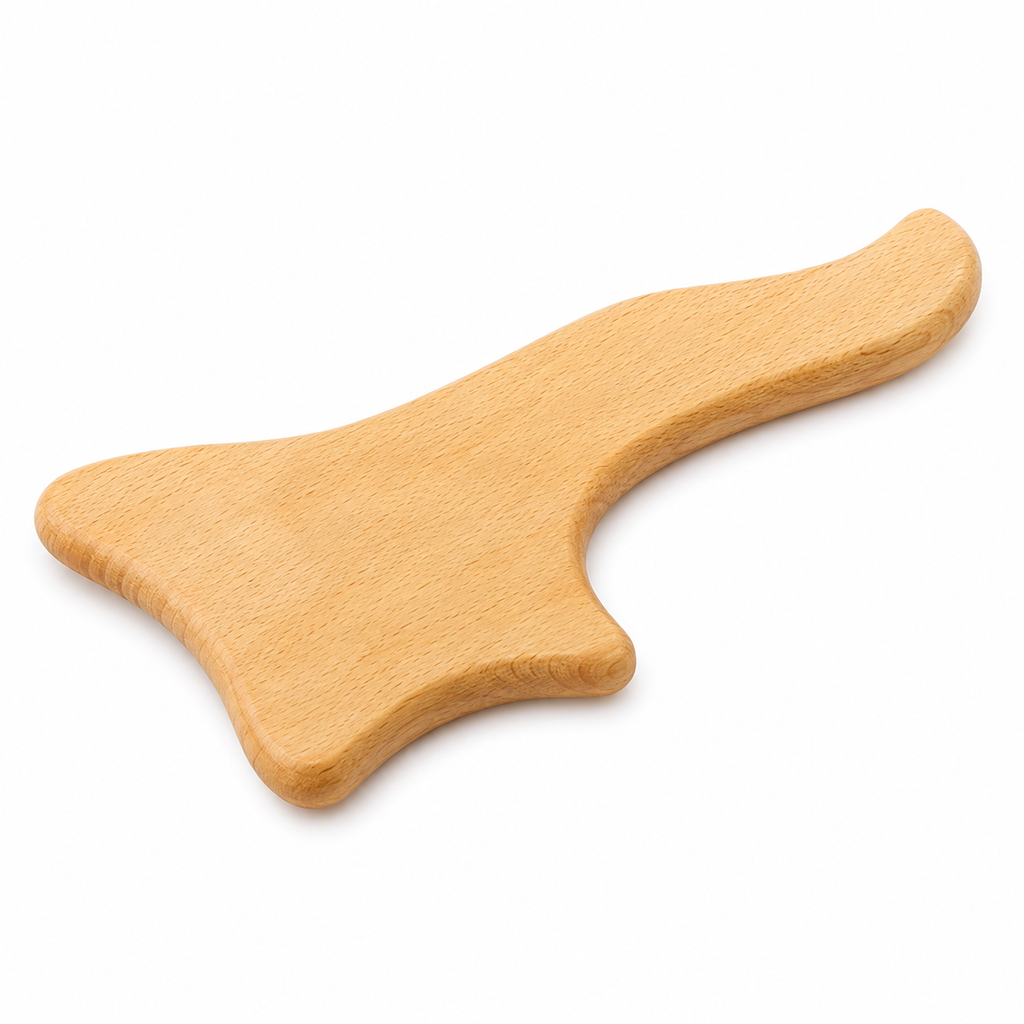 Gua Sha Spatule de Massage en Bois Forme Hache – Madérothérapie Corps
