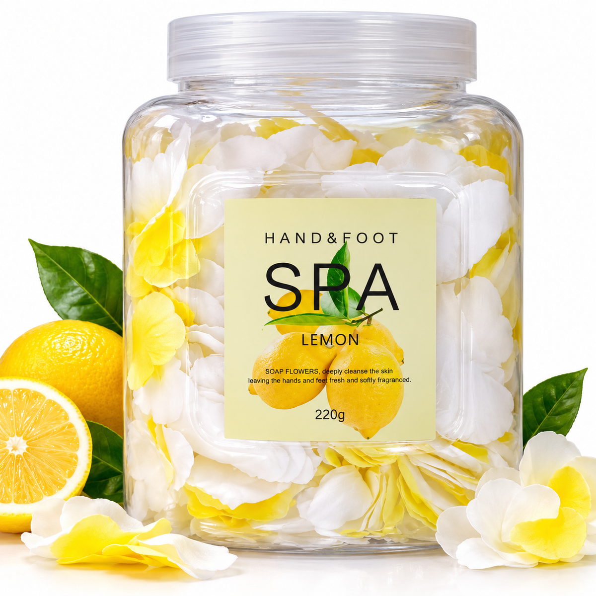 Fleurs de Savon Spa au Citron Mains & Pieds – Lemon Soap Flowers – 220 g / 800 g