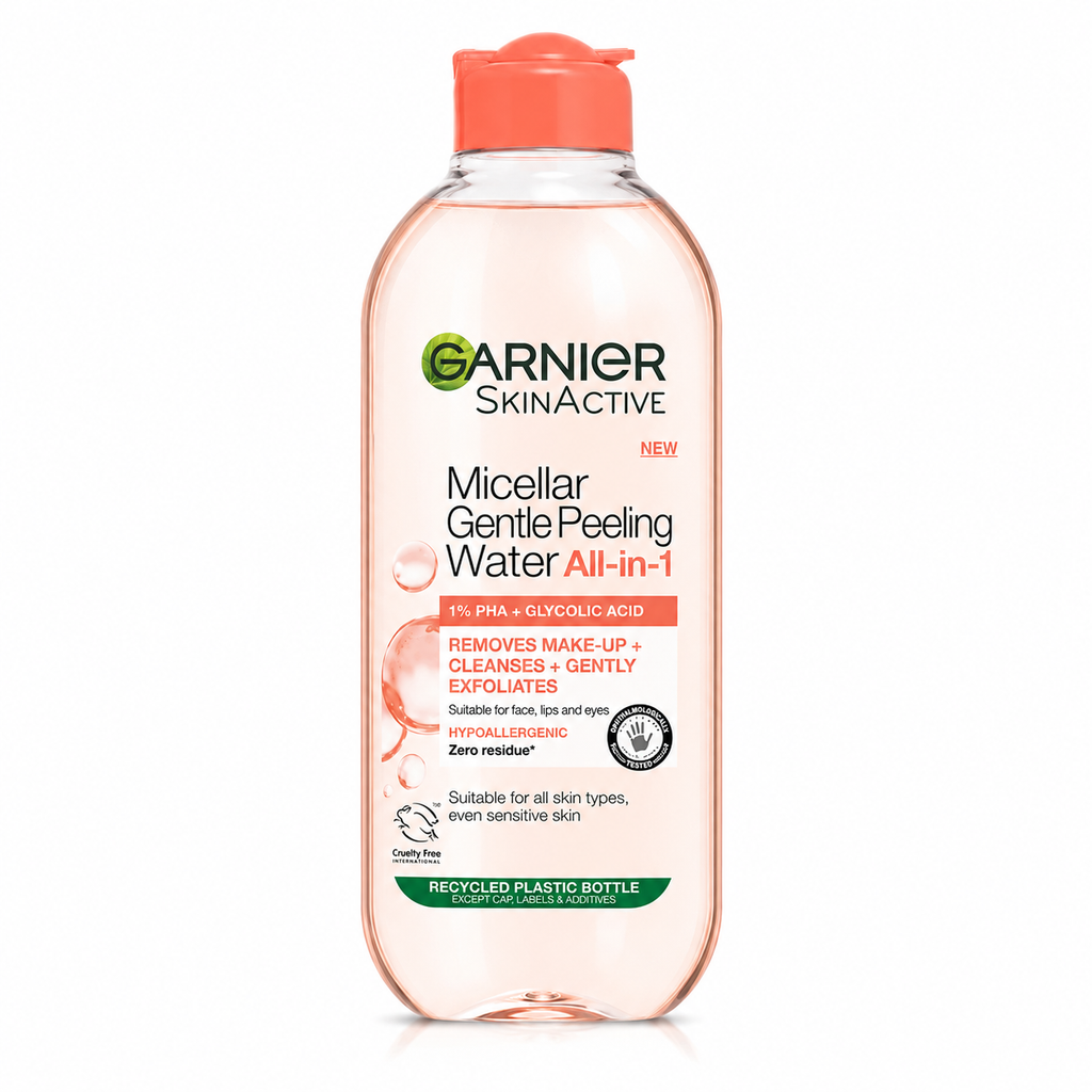 Garnier SkinActive Eau Micellaire Peeling Doux Tout-en-1 – 400 ml