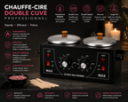 Chauffe-Cire Double Cuve Professionnel – Appareil Épilation 2 Bacs Réglables