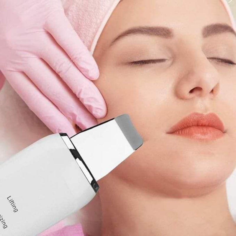 Muye 8815 Skin Scrubber Spatule à Ultrasons pour le Nettoyage en Profondeur du Visage