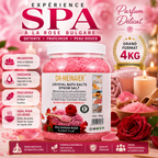 Sel de Bain Epsom Cristallin Rose Bulgare 4Kg – Bain Relaxant Corps, Mains et Pieds SPA Professionnel