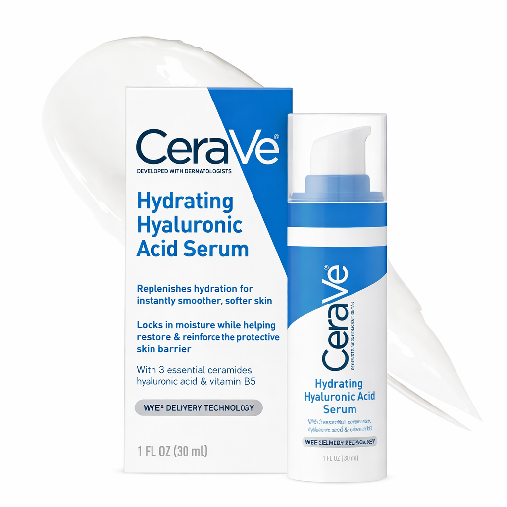 CeraVe Sérum Hydratant Acide Hyaluronique – Hydrate & Repulpe – Peaux Normales à Sèches 30ml