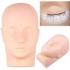 Modèle pour Formation Maquillage en Silicone – Tête de Mannequin pour Extension de Cils et Apprentissage