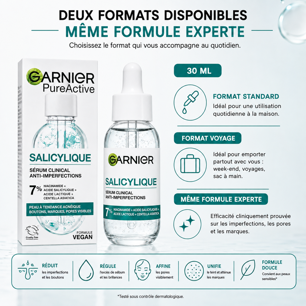 Garnier Pure Active Sérum Anti-Imperfections Salicylique – 30 ml