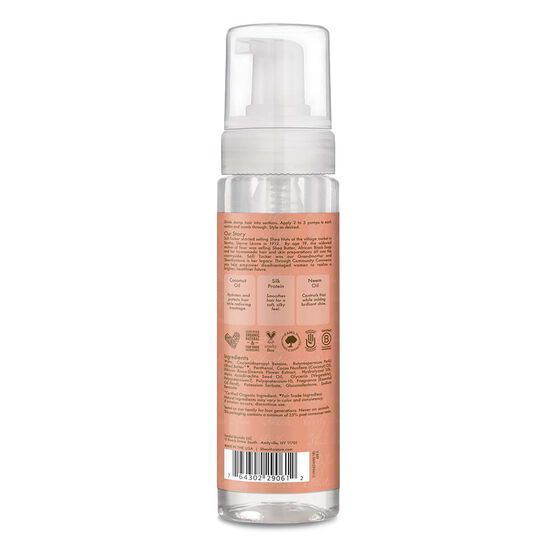 SheaMoisture Coconut & Hibiscus Frizz-Free Curl Mousse 220ml – Mousse Hydratante Anti-Frisottis Pour Cheveux Bouclés, Frisés & Crépus