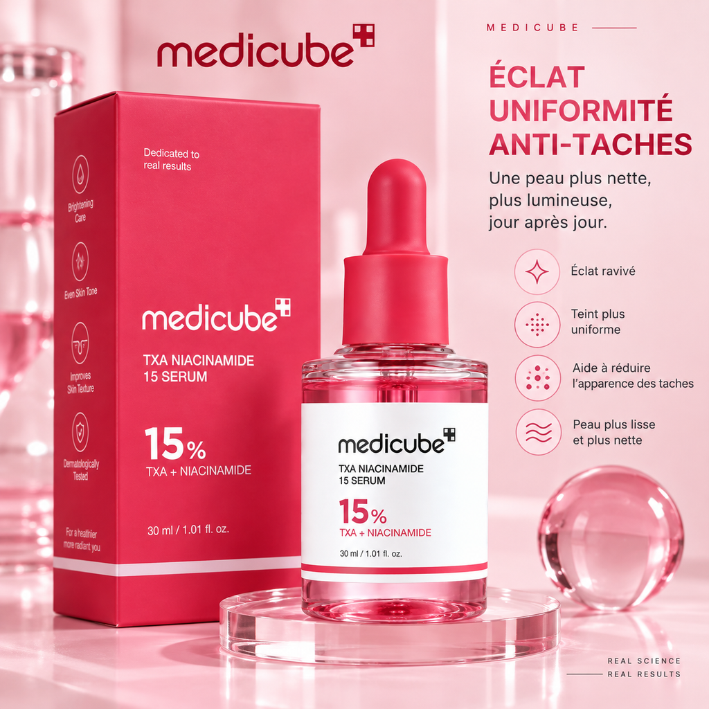 Medicube TXA Niacinamide 15 Serum – Sérum Éclat & Anti-Taches au TXA 5 % + Niacinamide 10 % – 30 ml