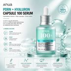 ANUA PDRN Hyaluronic Acid Capsule 100 Serum – Sérum Hydratant Repulpant – 30 ml