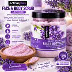 ActivePlus Gommage Visage & Corps à la Lavande 1 kg – Face & Body Scrub Exfoliant