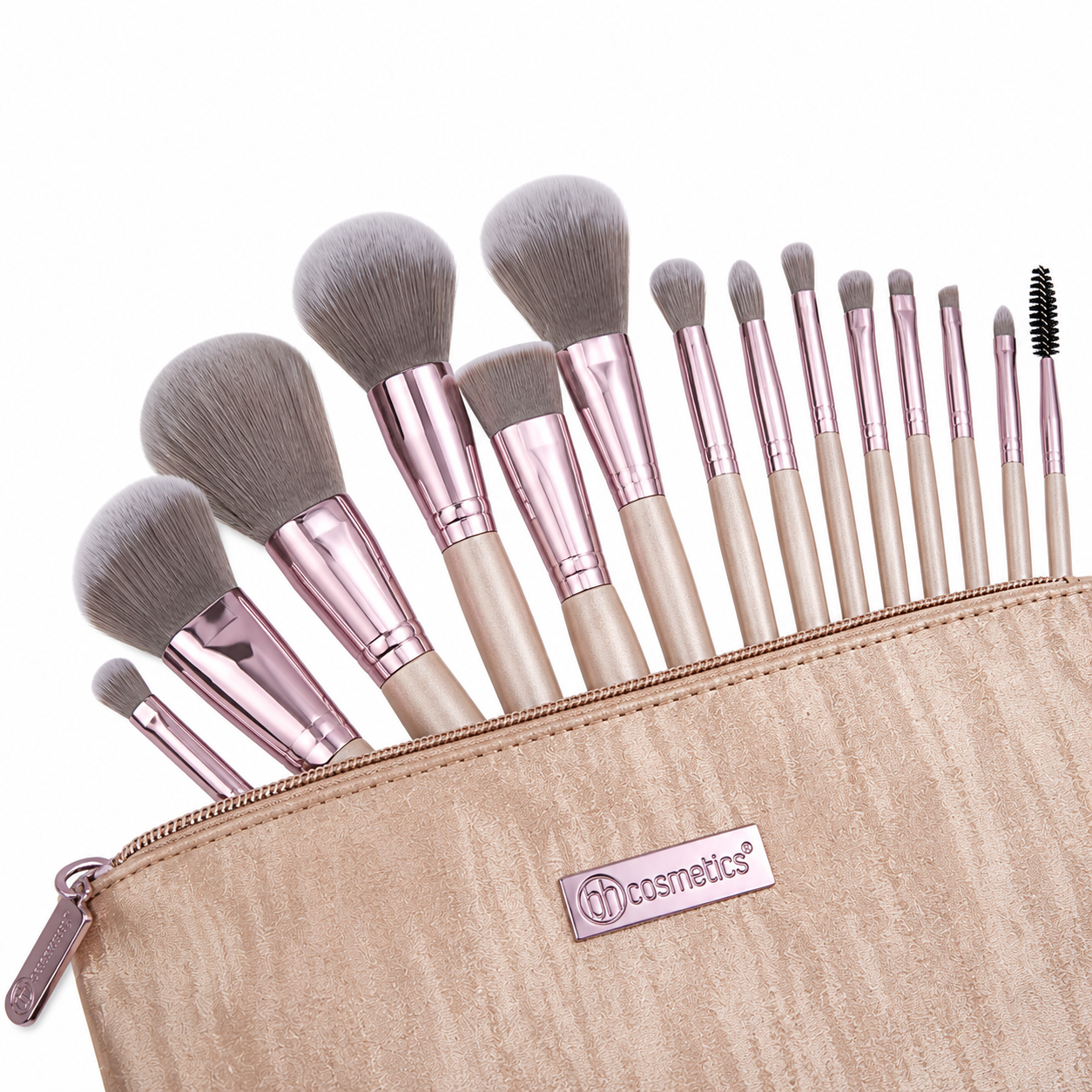 BH Cosmetics Lavish Elegance – Set de 15 Pinceaux Maquillage avec Trousse