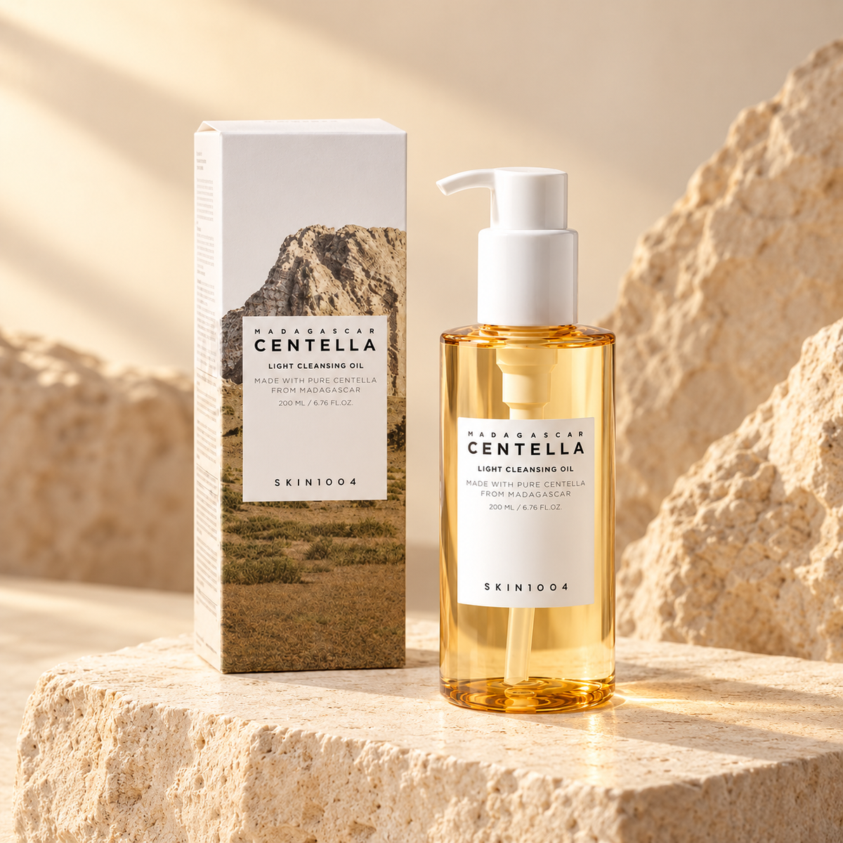 SKIN1004 Madagascar Centella Light Cleansing Oil – Huile Nettoyante Légère à la Centella 200 ml